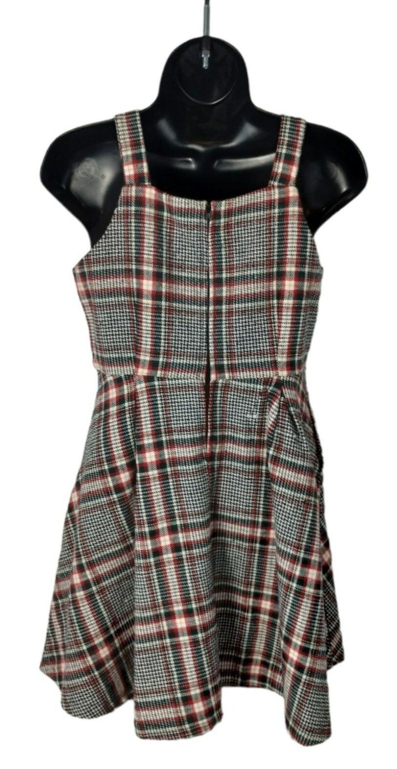 Copper Key Juniors Size Large Warm Polyester Black and Red Plaid Jumper New