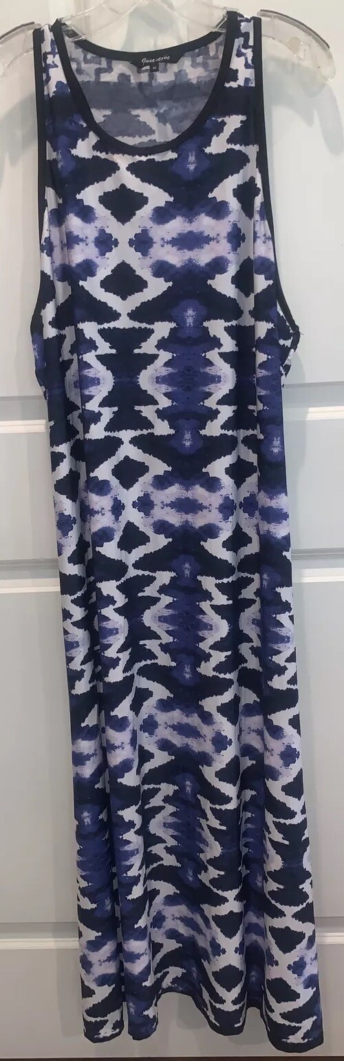 JustLove Just Love Blue/Purple Maxi Racerback Long Summer Dress 2X