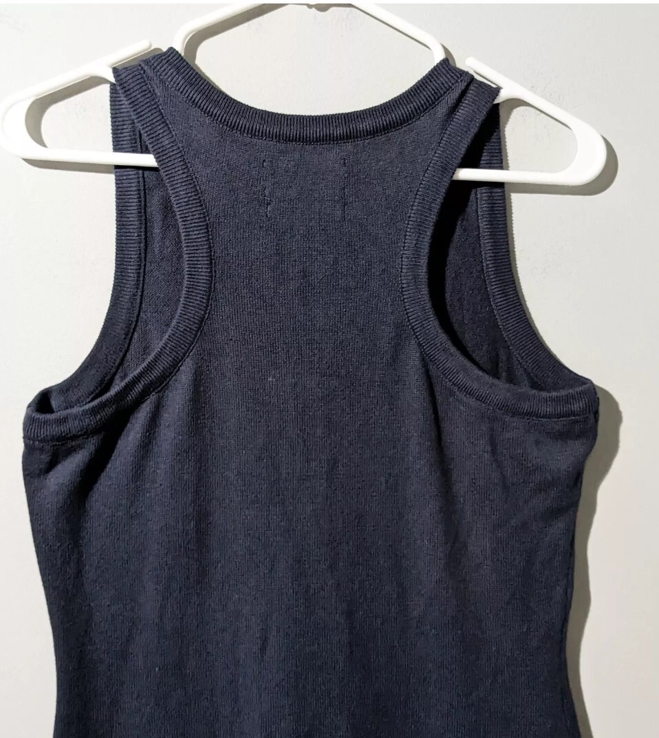 Vtg. Classic Pendleton Coll. Blue & Stripes Outdoor Tank Racer Back Dress Sz S