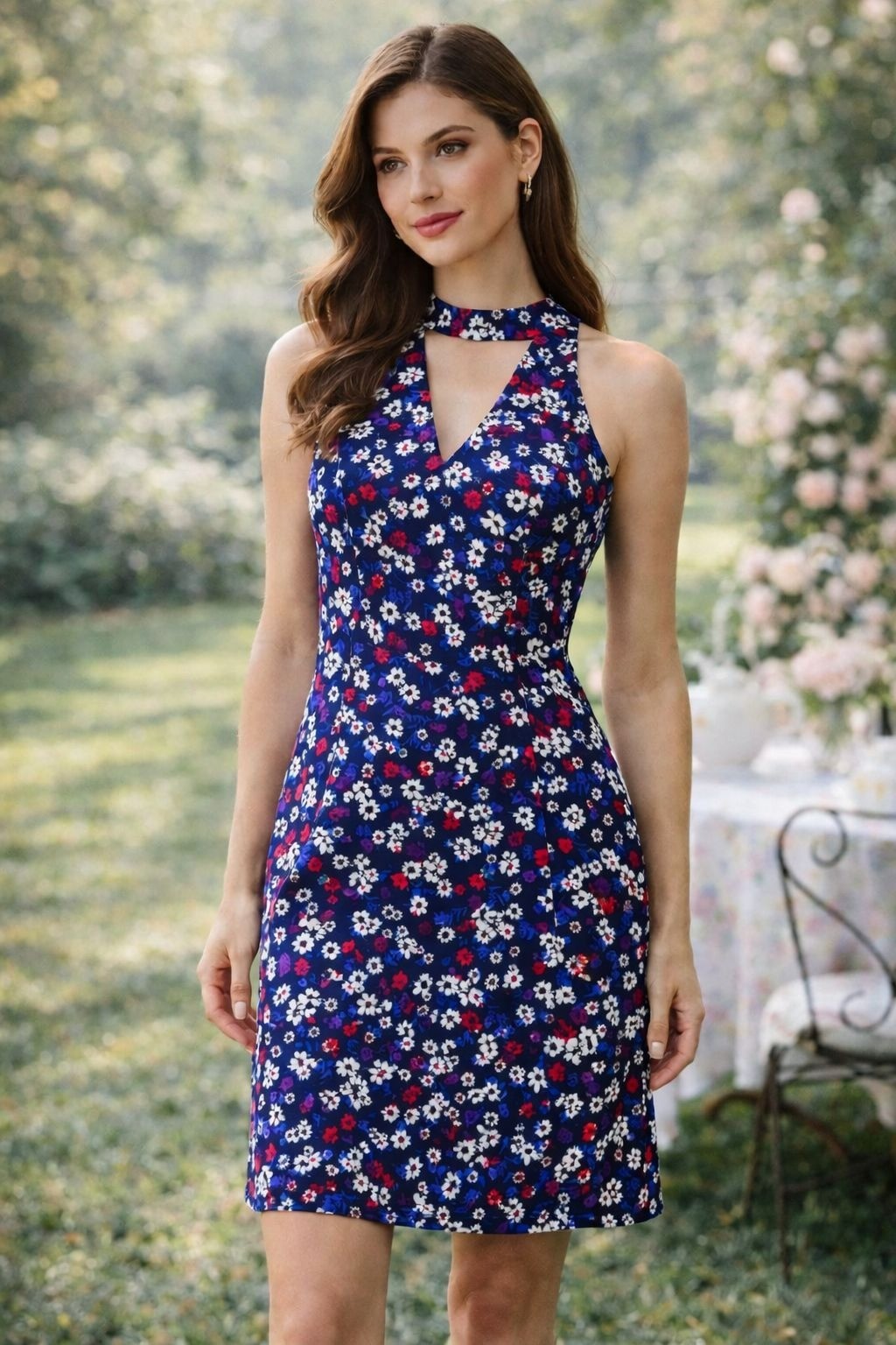 Romantic Feminine Kensie Floral Sheath Dress | Soft Girl | Size M | EUC