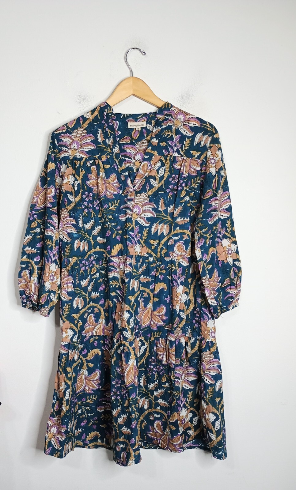 Fitzroy & Willa Marti Tiered Floral Dress XS