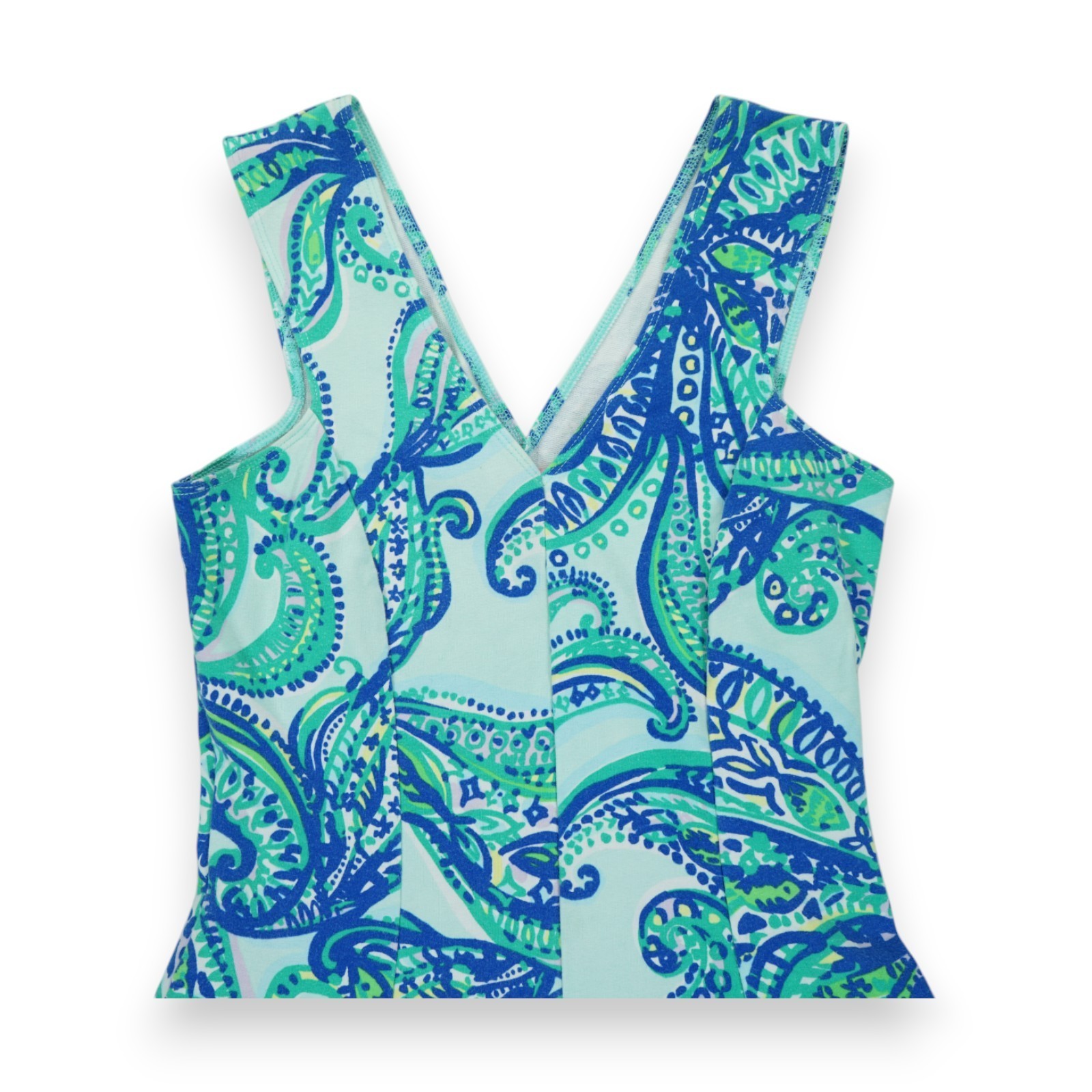 Lilly Pulitzer Dahlia Poolside Blue Keep It Current Terry Fit Flare Dress XXS