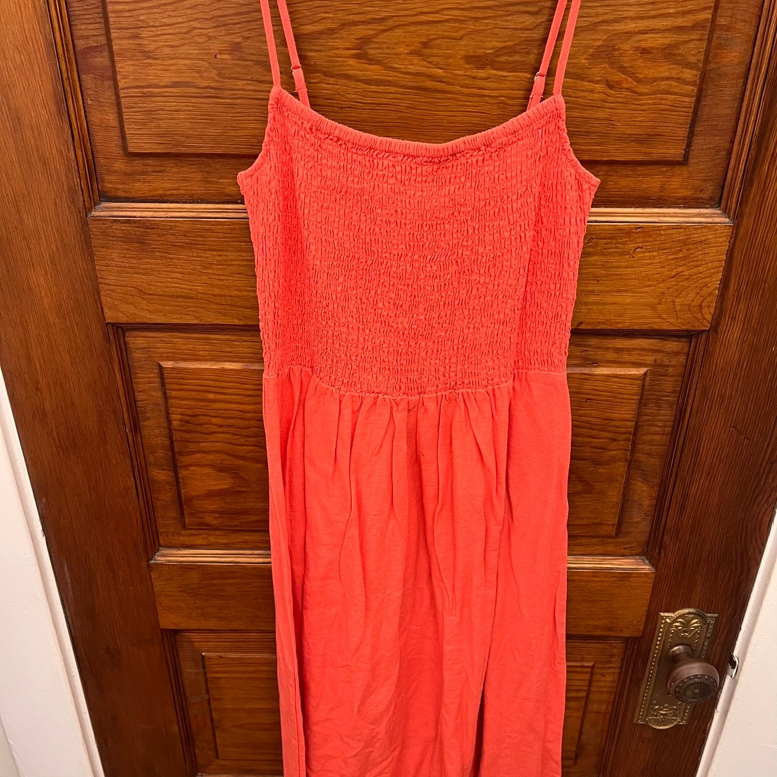 Z Supply Bayside Linen Maxi Dress Persimmon sz XS NWT’s $129 Women’s