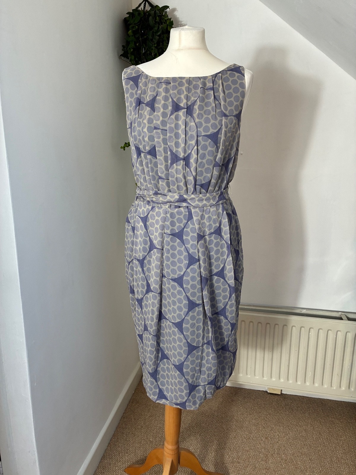 FENN WRIGHT MANSON SILK BLEND OCCASION DRESS SIZE 12 WEDDING GUEST RACES