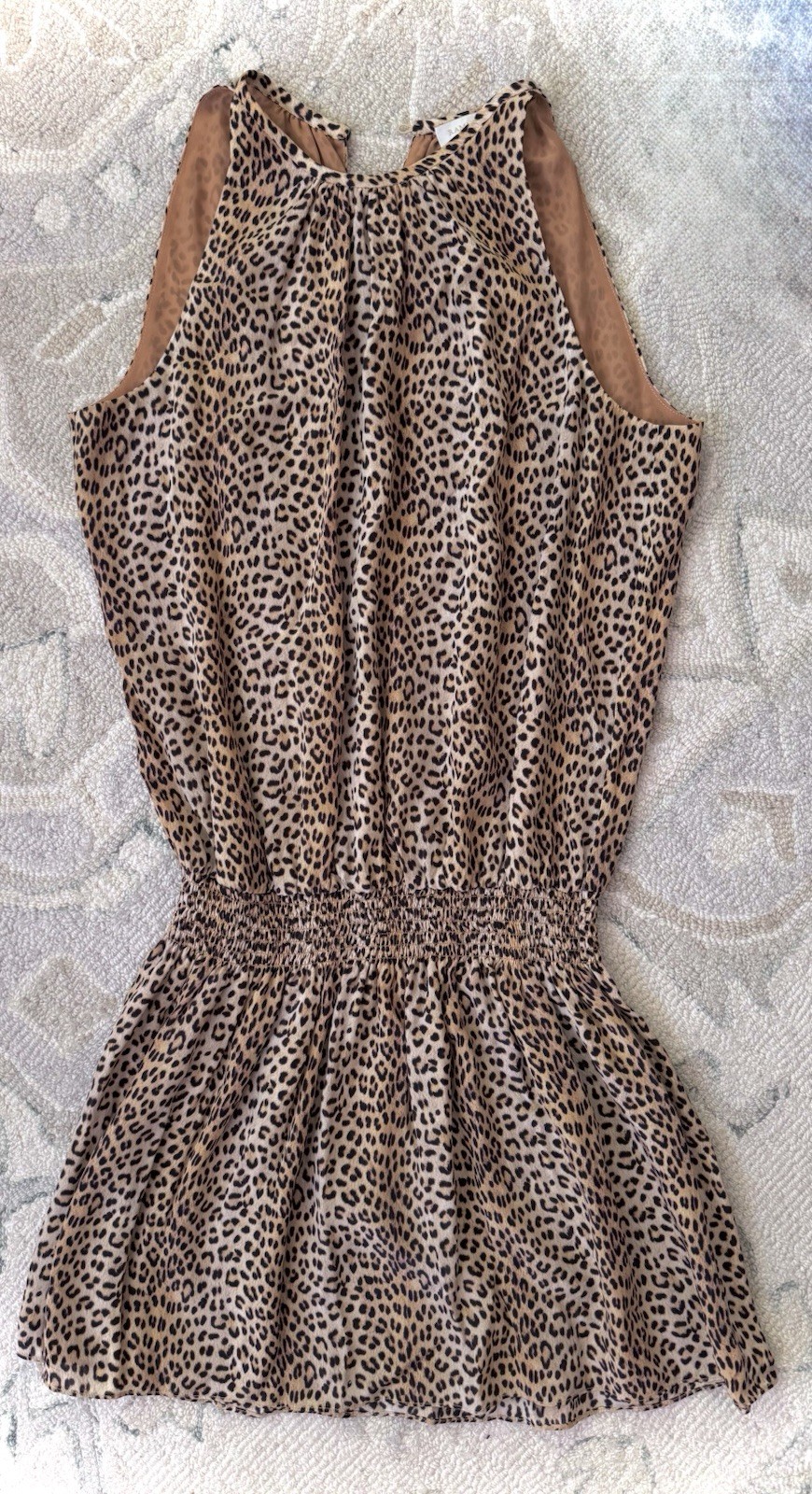Ramy Brook Leopard Print Silk Dress Size Small