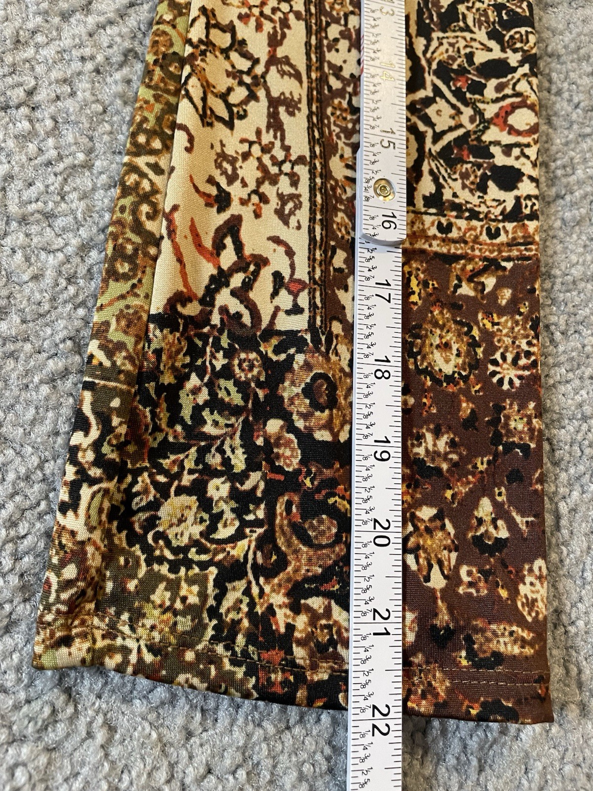 Soho Apparel Ltd Floral Dress S Belted Brown Ivory Front Tie Boho Classic City
