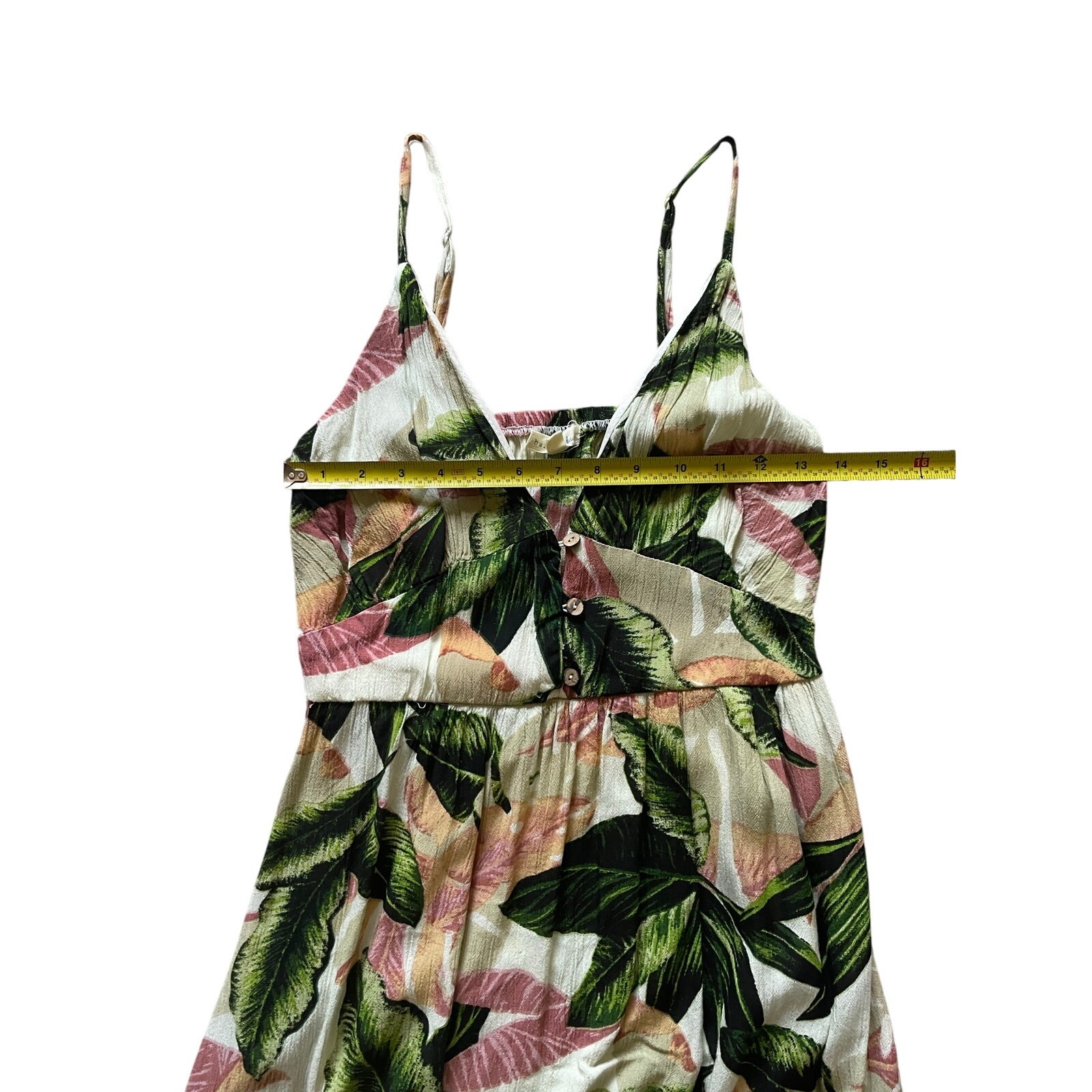 Tropical Floral High Low Maxi dress Size Medium Resort Vacation beach summer