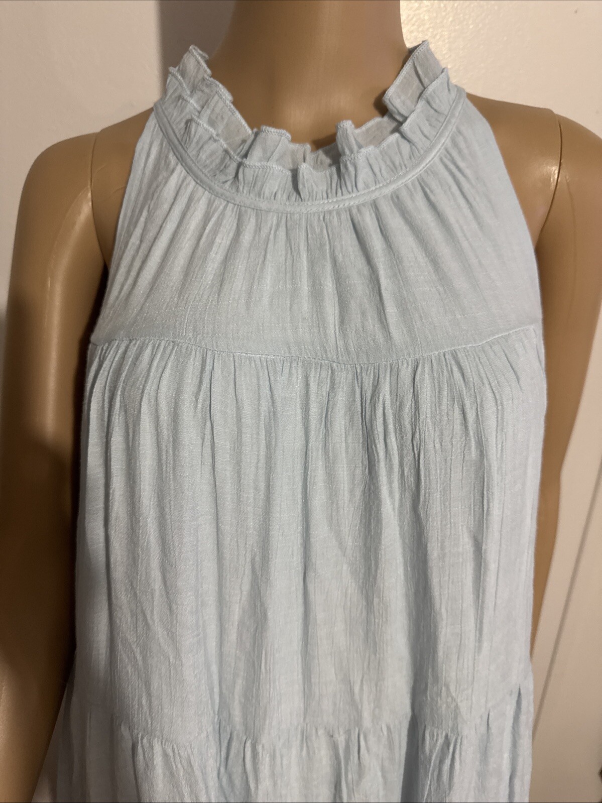 INDIGO SOUL BLUE MAXI SUNDRESS BLUE SLEEVELESS SIZE XL Women’s NEW!