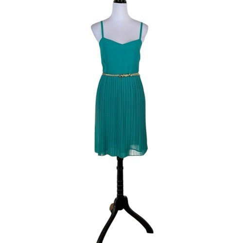 Sanctuary Women’s Teal Pleated Spaghetti Strap Dress, Size M, NWT