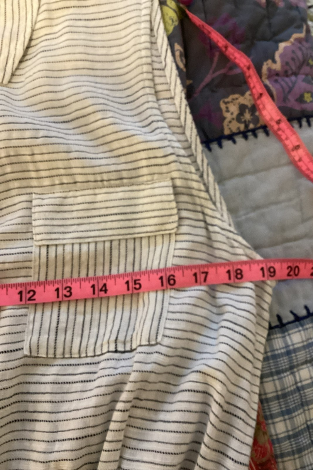Splendid Size XL Dress Linen Like Sleeveless Pockets Natural – Striped NWT