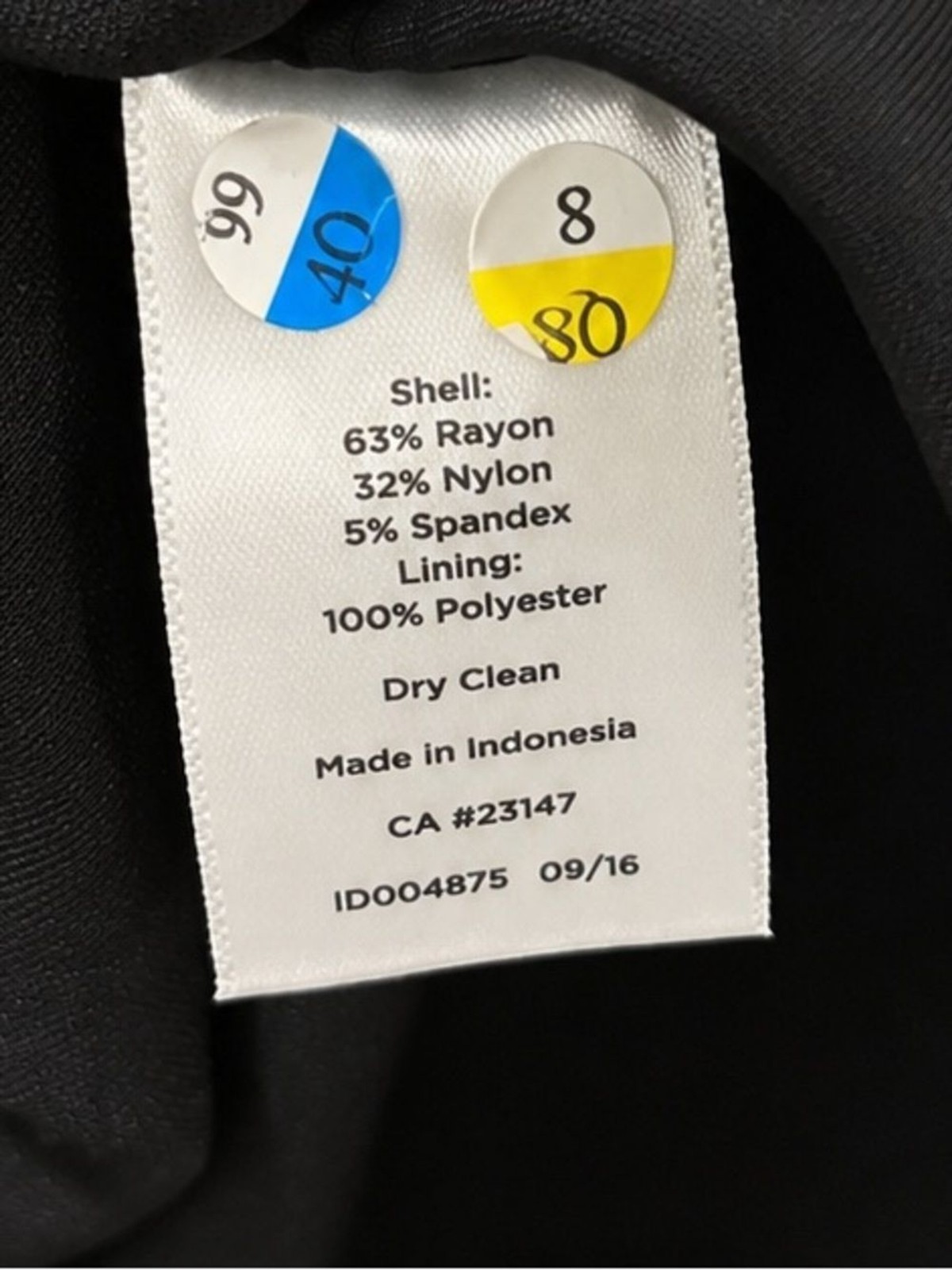 Talbots Black Scalloped Neck Sheath Dress Size 14 Career Office Stretch Midi