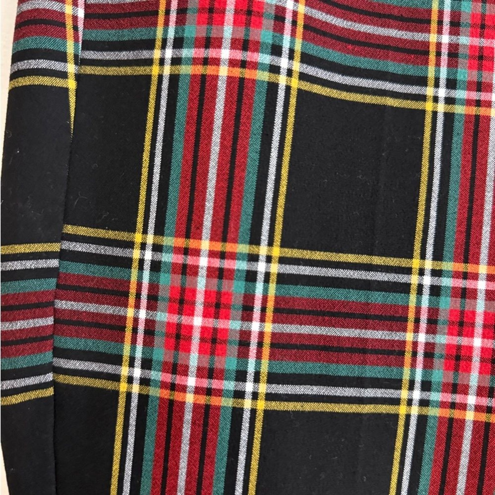 J.Crew Ruby full length tartan Plaid Trousers in Red and Black in size 8