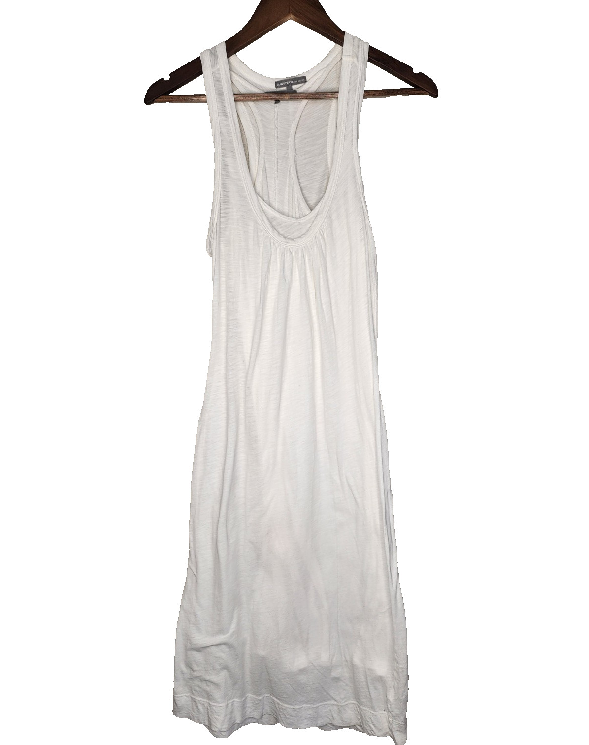 James Perse Racerback Tank Midi Dress in White Size 1/S