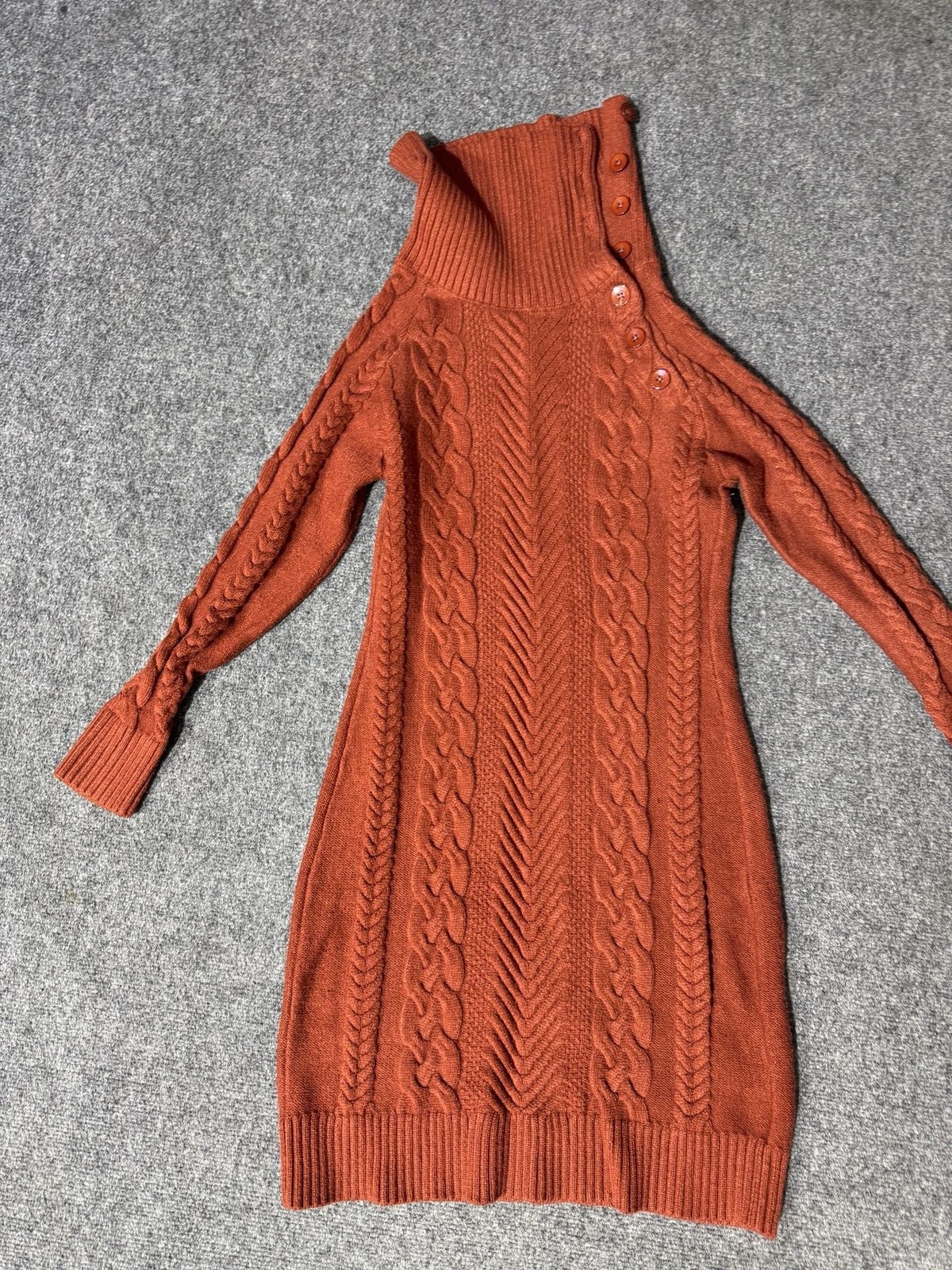👗 BLENCOT Women’s Knit Sweater Dress – Brown (Size Large)