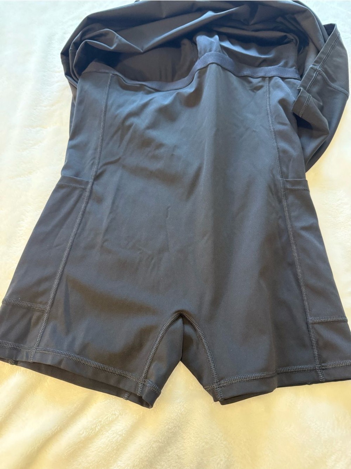 IUGA Black Athletic Dress with Built In Shorts Pockets Tennis Golf