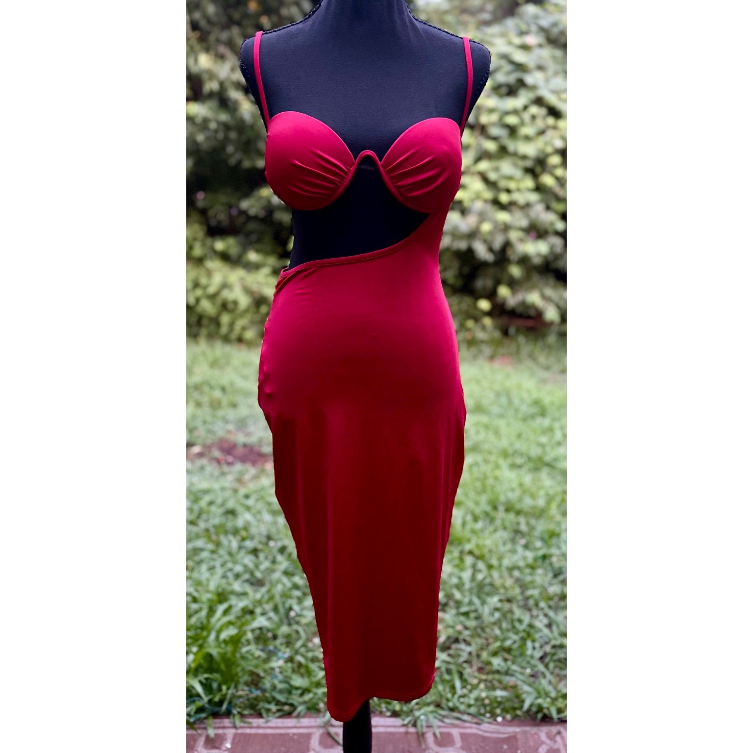 Princess Polly Day to Night Bundle Red Midi Dress & Floral Wrap Romper Coquette