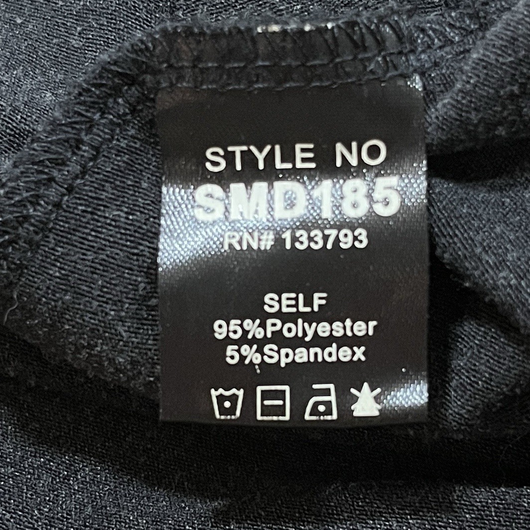 POL Halter Maxi Dress Size M Charcoal Gray Stretch Jersey Surplice V-Neck Boho
