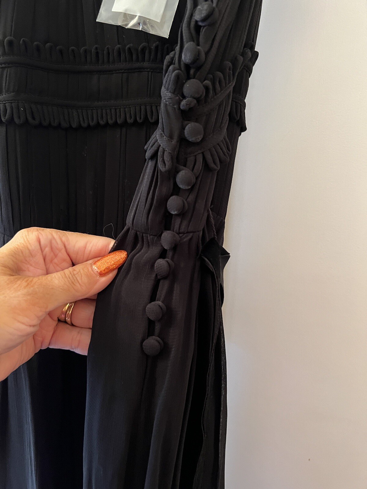 New Day Birger Et Mikkelsen Black Silky Cinderella Sleeveless Dress,40/UK 12