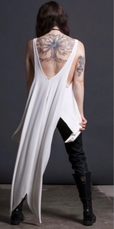 NWT Deadstock Sisters of the Black Moon Vinir Vest in Bone White Dress Sz Large