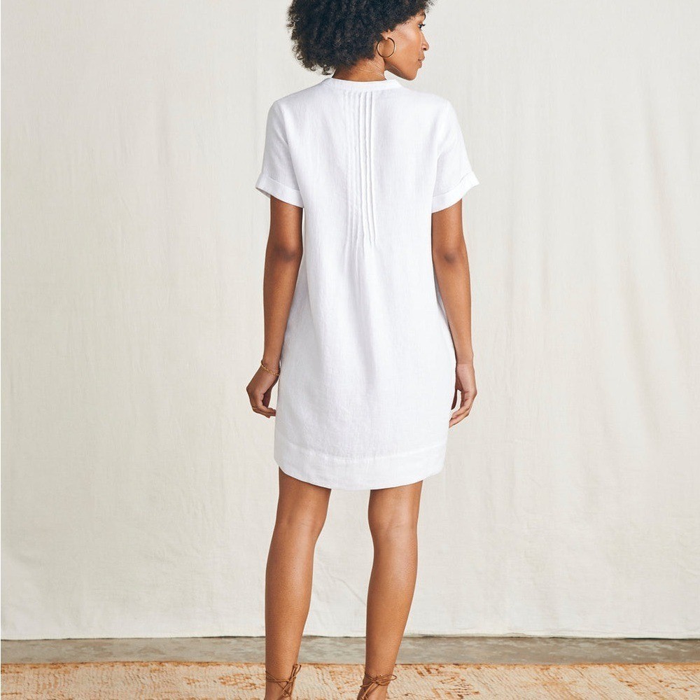 FAHERTY Gemina white Dress, L, Lightweight & Breathable Summer Style