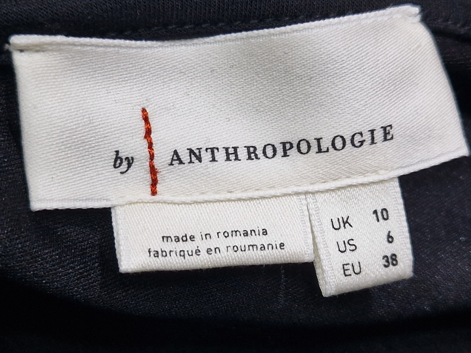 Anthropologie Twisted Front & Back Midi/Maxi Dress Size UK 10 Black New No Tags