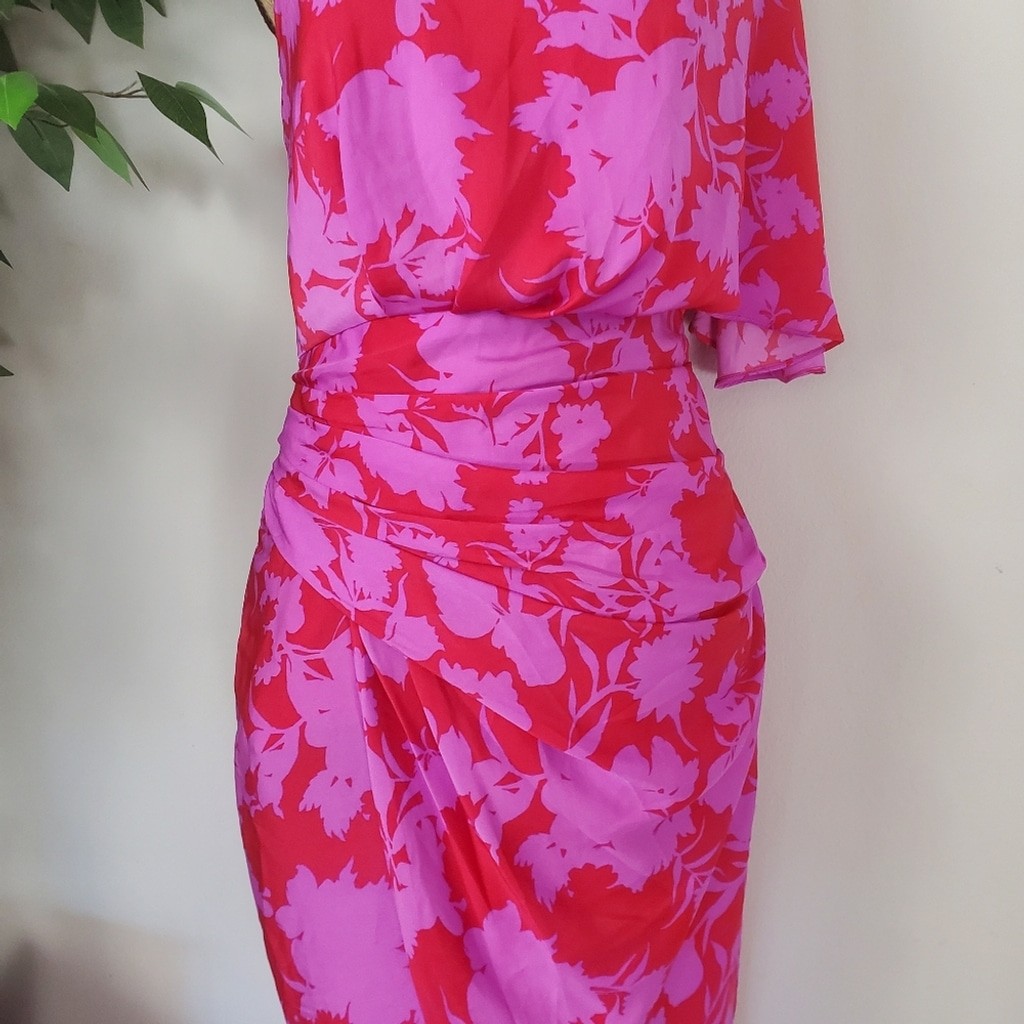 ⚡️NWT DO+BE Dream Lovers one shoulder floral dress, Womens Size M *