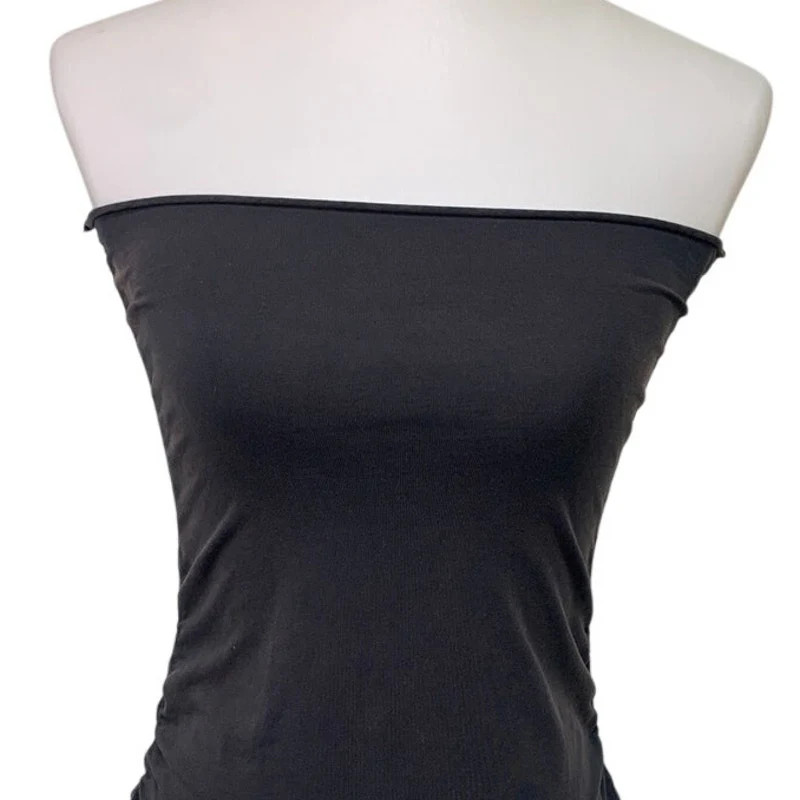OFFLINE By Aerie Womens XXS Deep Earth Weathered Strapless Sunlight Mini Dress