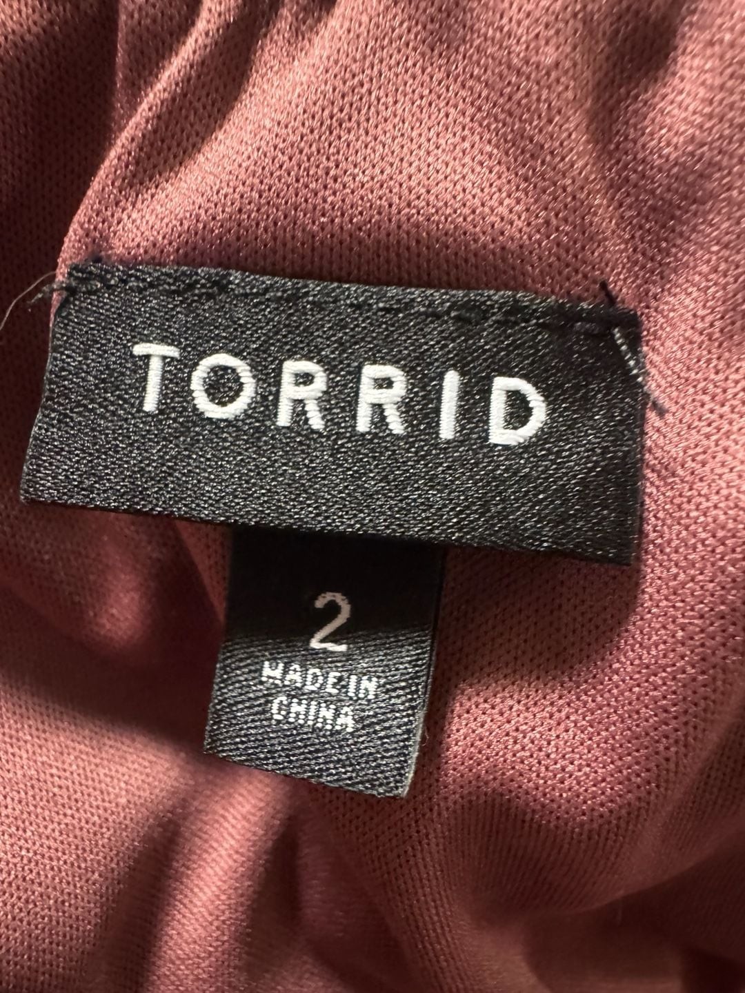 Torrid Mauve Button-Front Tie-Strap Tiered Mini Dress