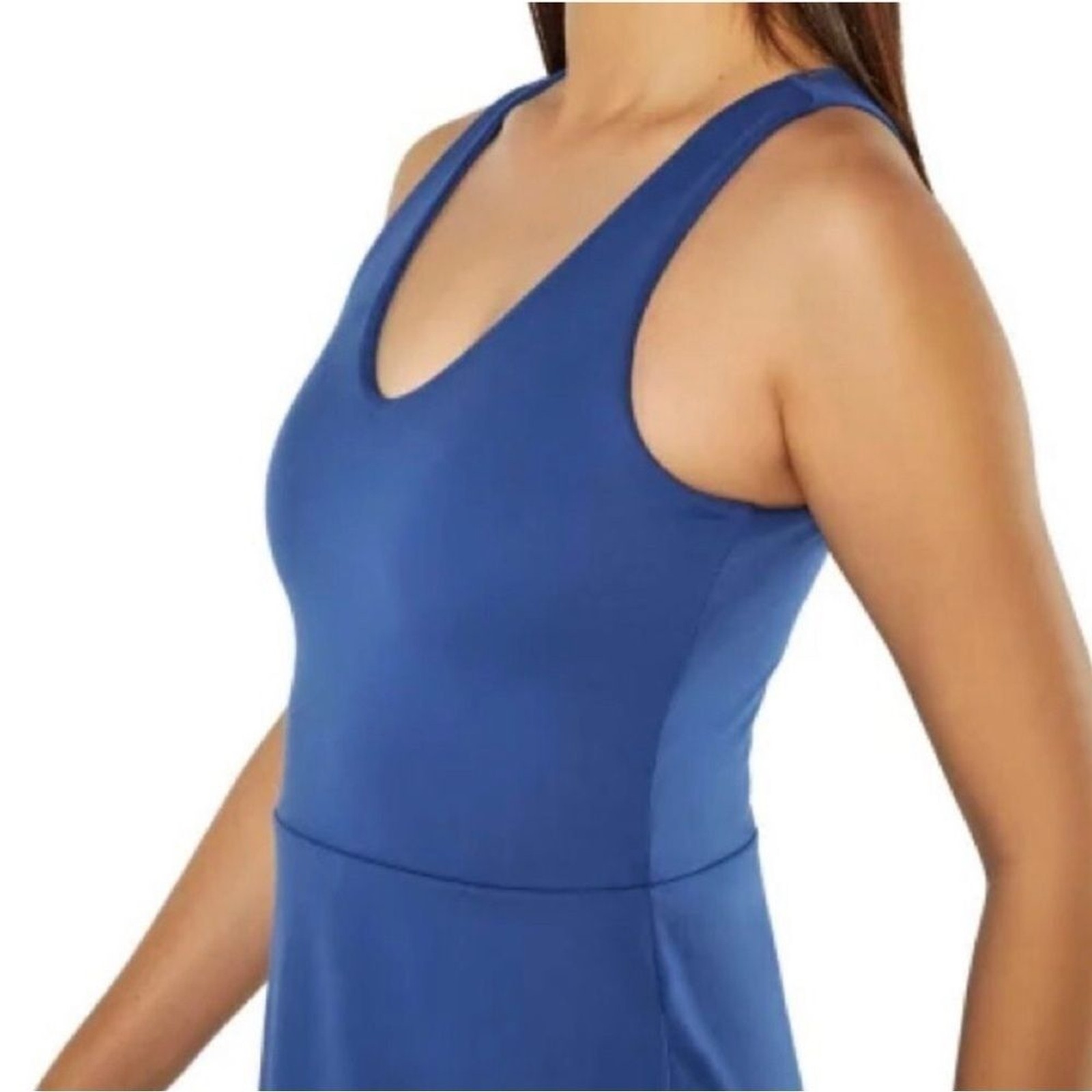 NWT Gap XS Blue active tank Dress shelf bra