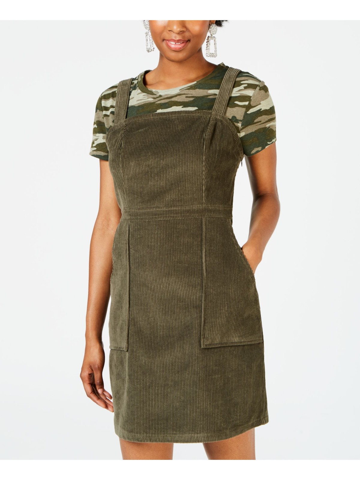 Common Stitch Womens Green Sleeveless Above The Knee Sheath Dress Size: XS