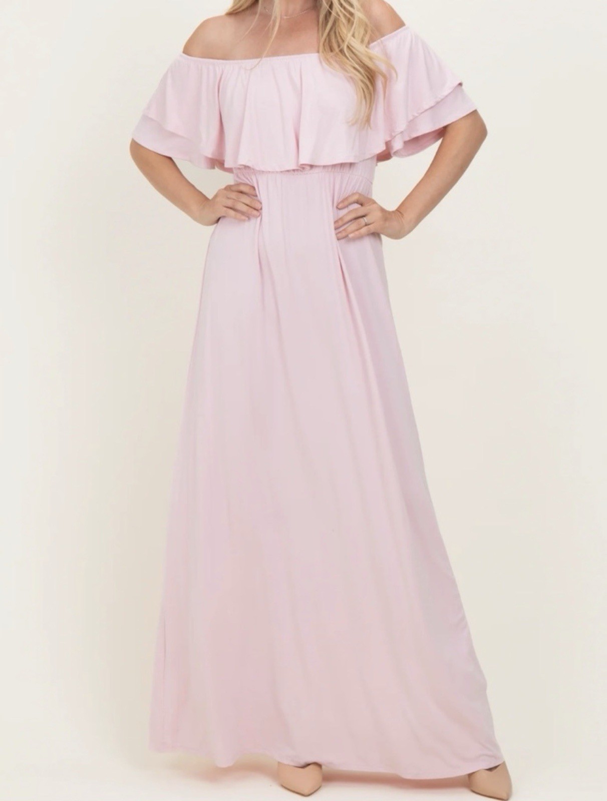 NWT Pink Blush Maxi Dress