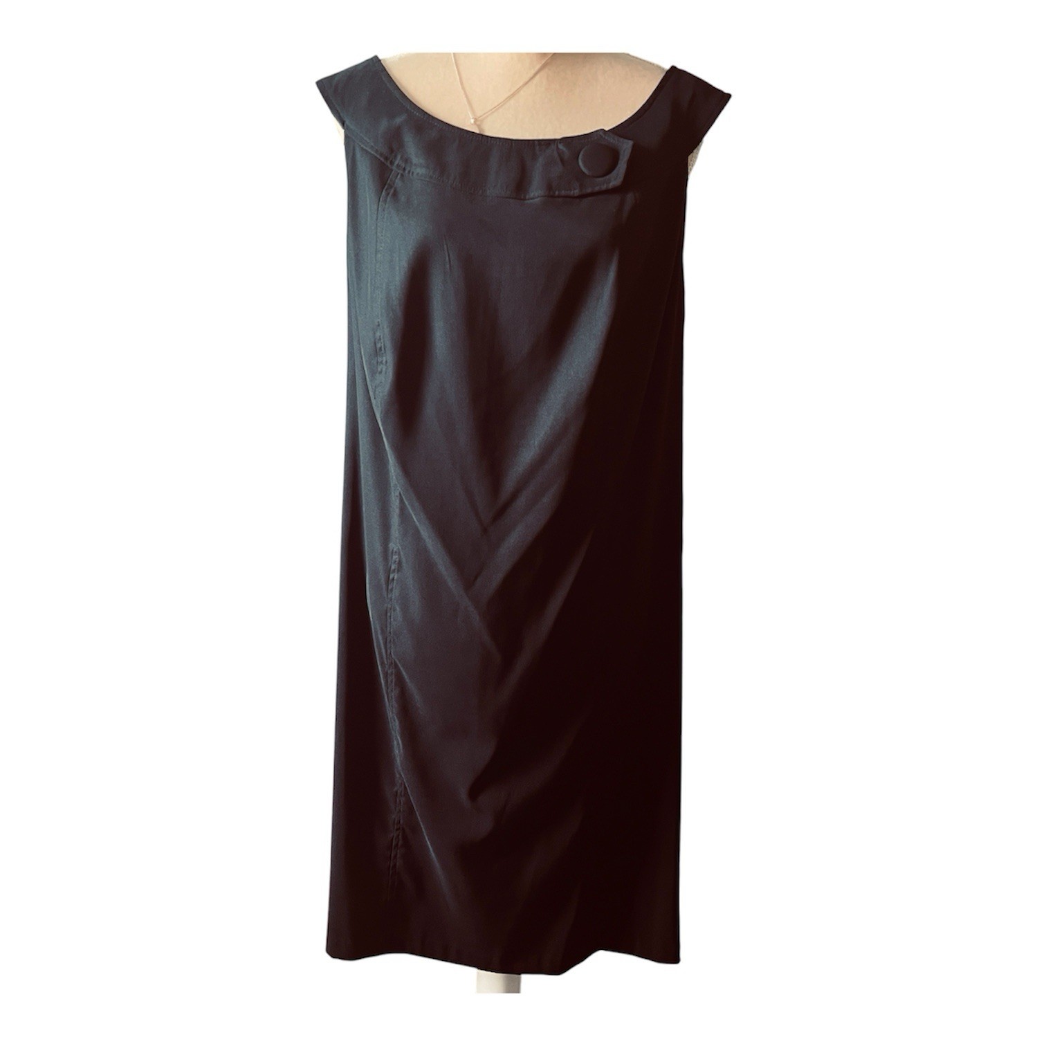 Avenue Black Sleeveless Dress Size 20 A-line Back Zip Poly/Spandex