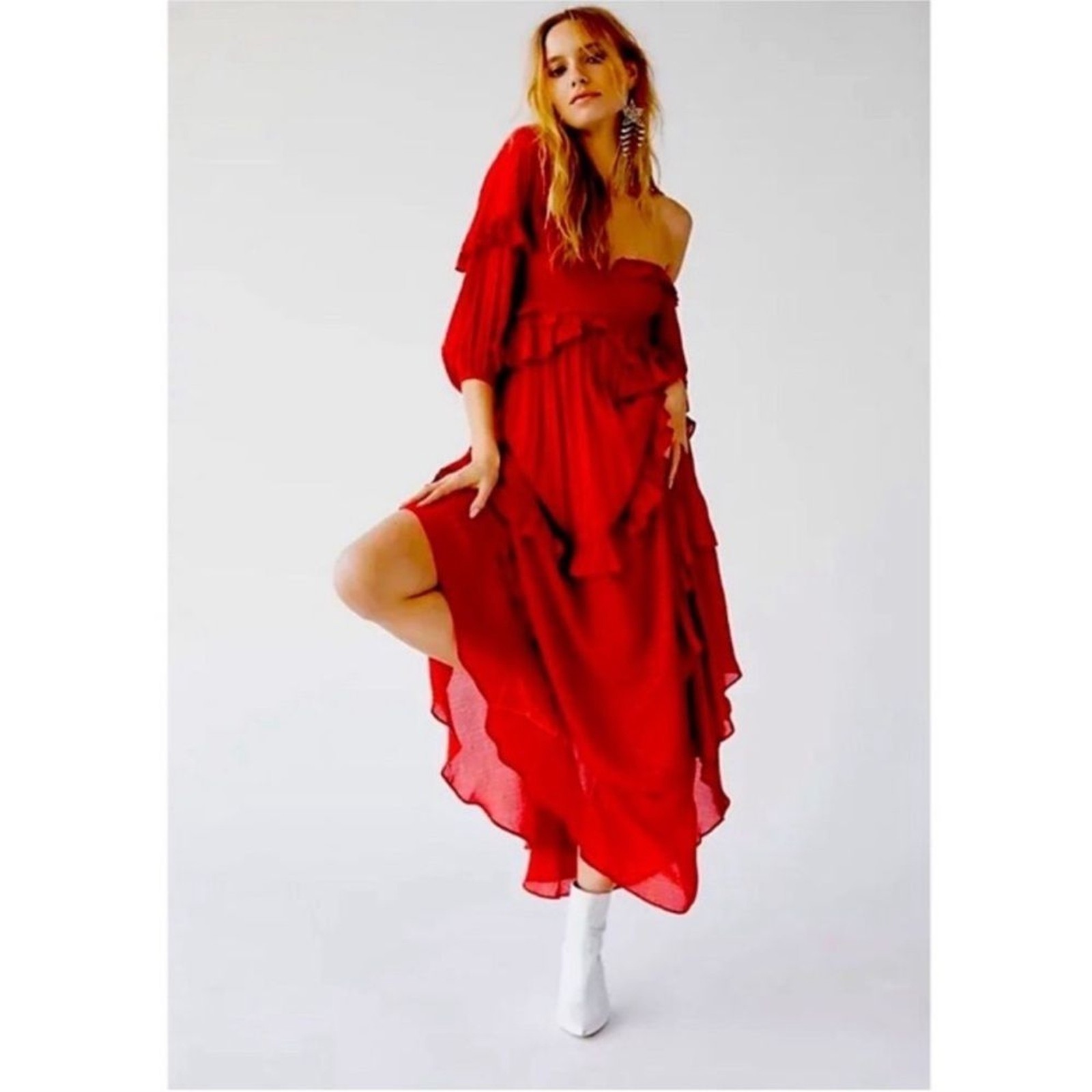 Spell And The Gypsy Collective Clementine Mermaid Off The Shoulder Dress NEW XL