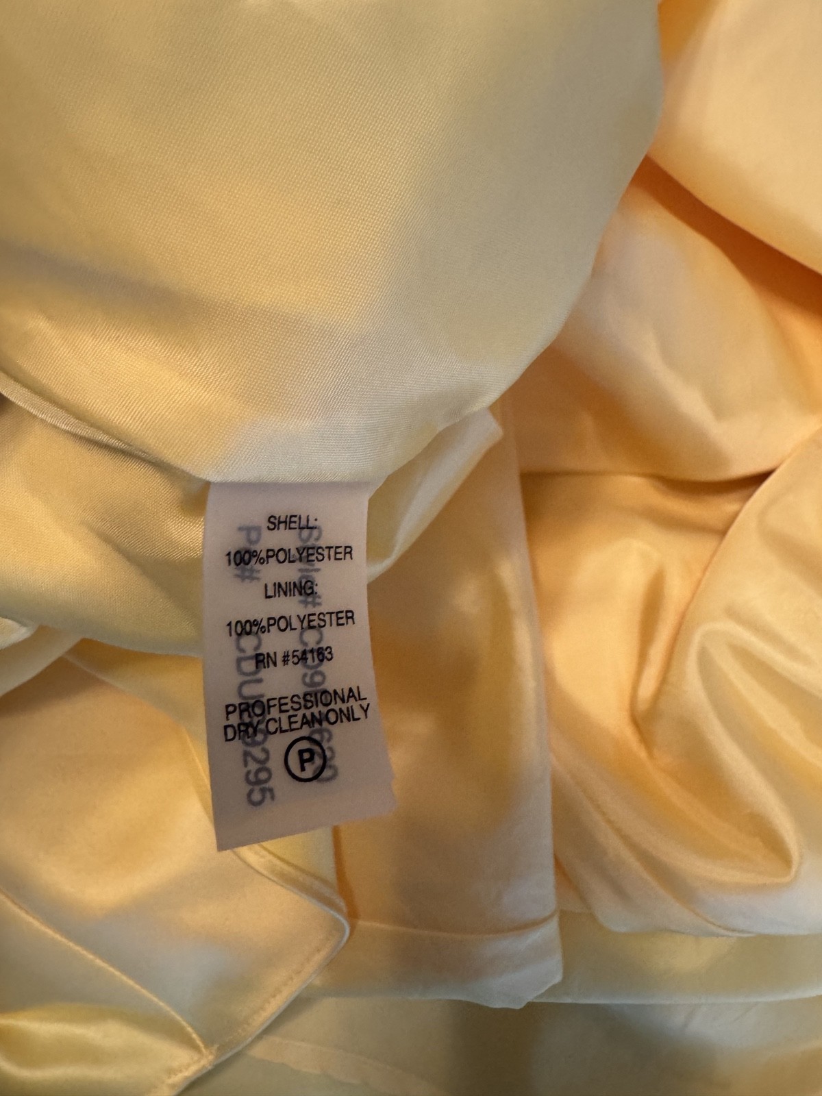 Women’s Calvin Klein Yellow A Line Formal Criss Cross Back Midi Size Small