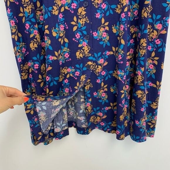 National Since 1952 button down floral dress Sz PXL XL petite NWT