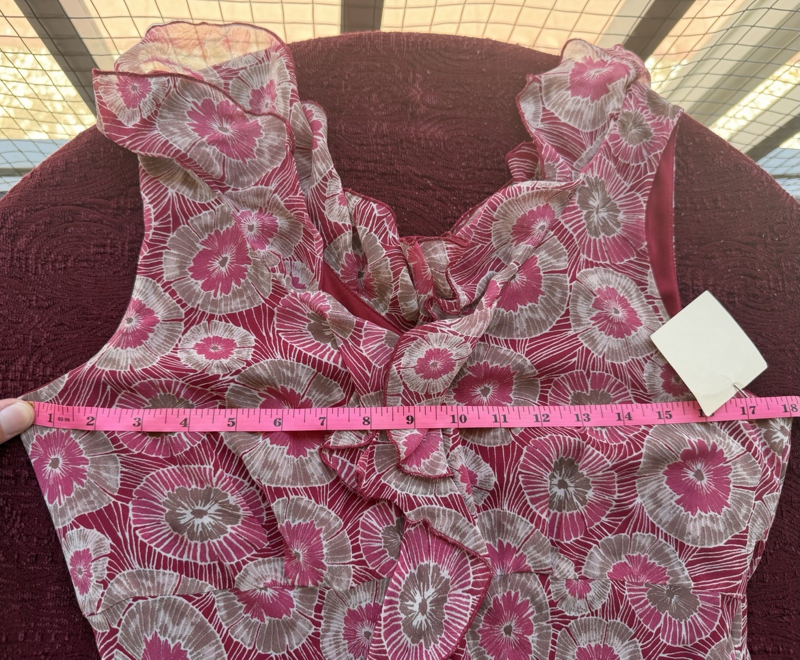 Jonathan Martin Studio 100% Silk Dress Y2K Boho SZ 8