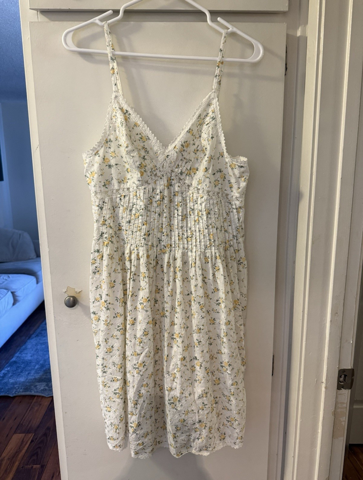 Rachel Ashwell White one hundred percent cotton Midi Sundress Size M