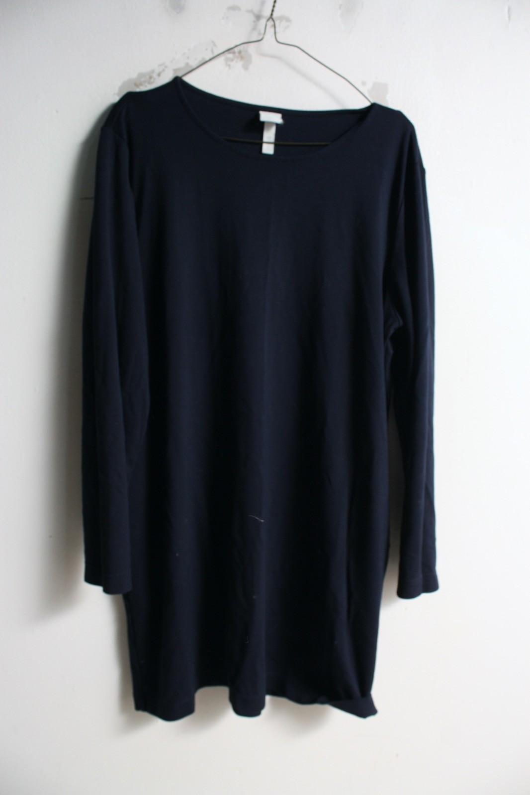 H&M Womens Jersey Shift Dress – Blue – Size L Large (g24)