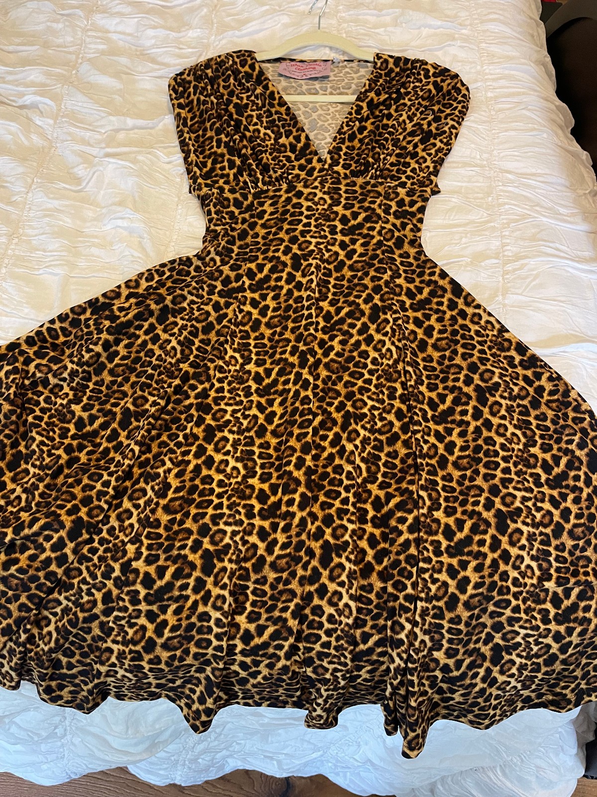 Wax Poetic Leopard Print Dress Sz M