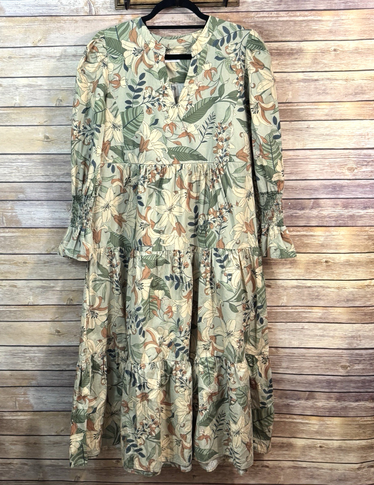 Shop The Mint What A Surprise Sage Floral Nursing Pumping Maxi Dress L