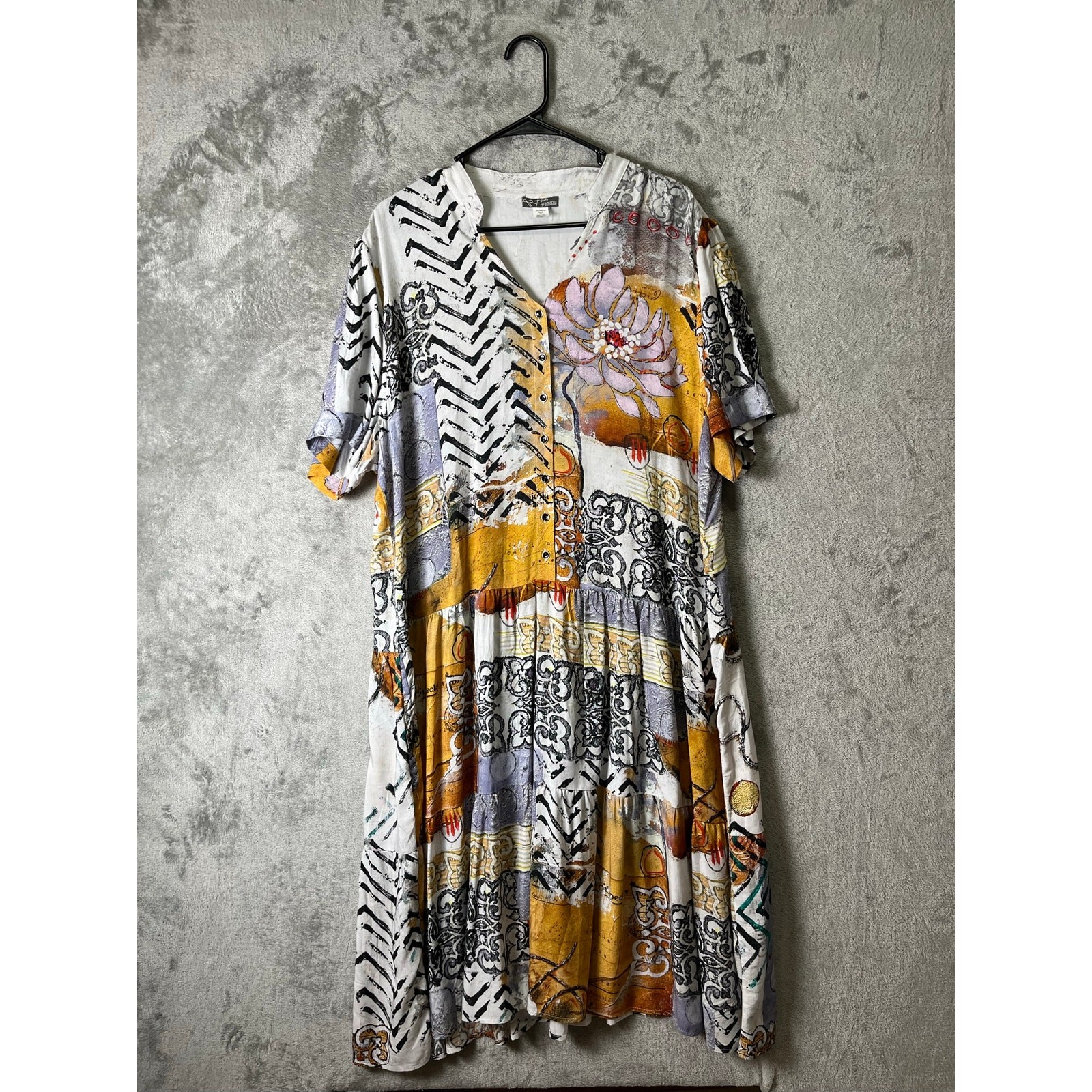 Simply Art by Dolcezza Good Enough Art Dress Painterly Boho Gallery Core XXL
