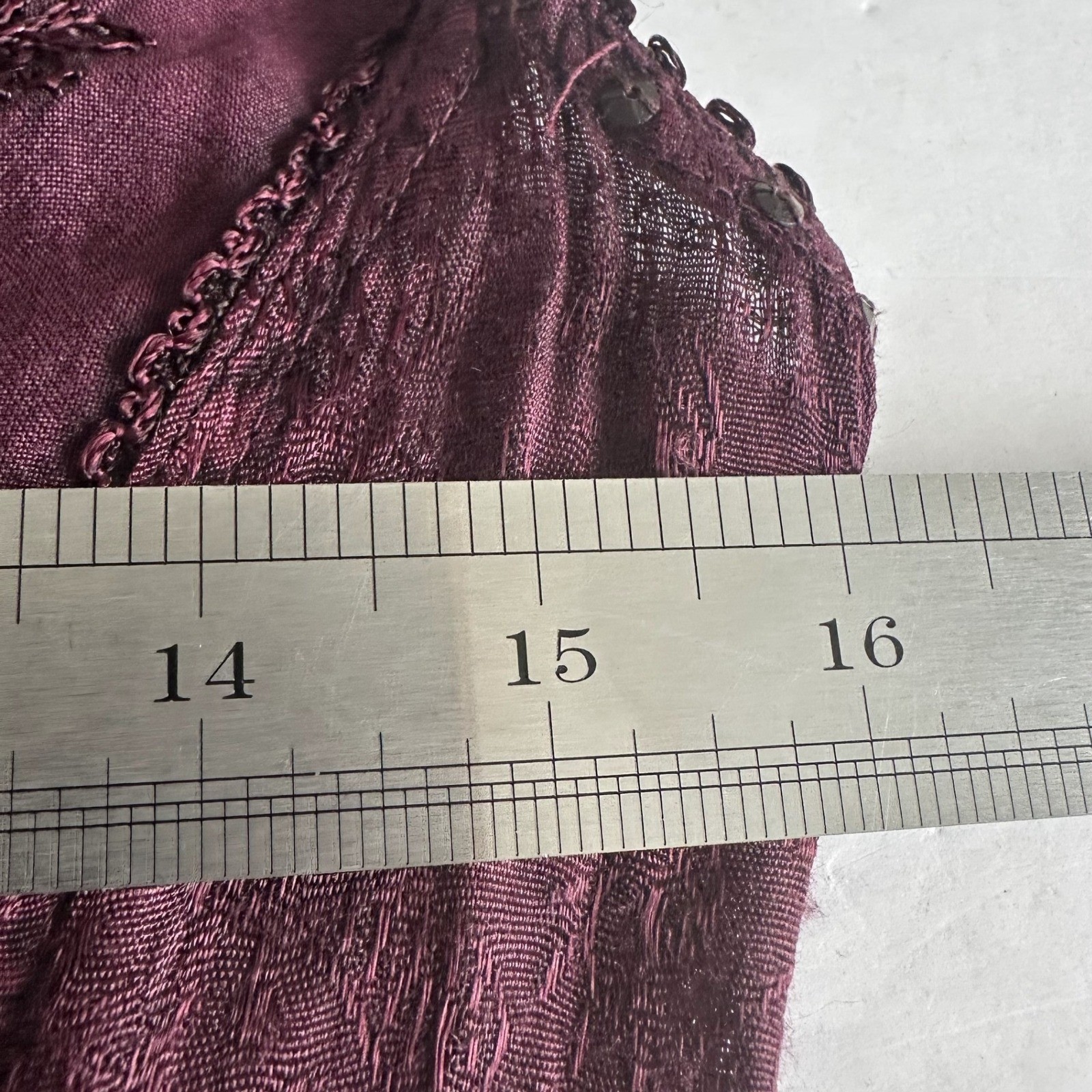 Boho Gipsy Fairy Goblin Patchwork Embroidered Maxi Dress Free Size India *FLAWED