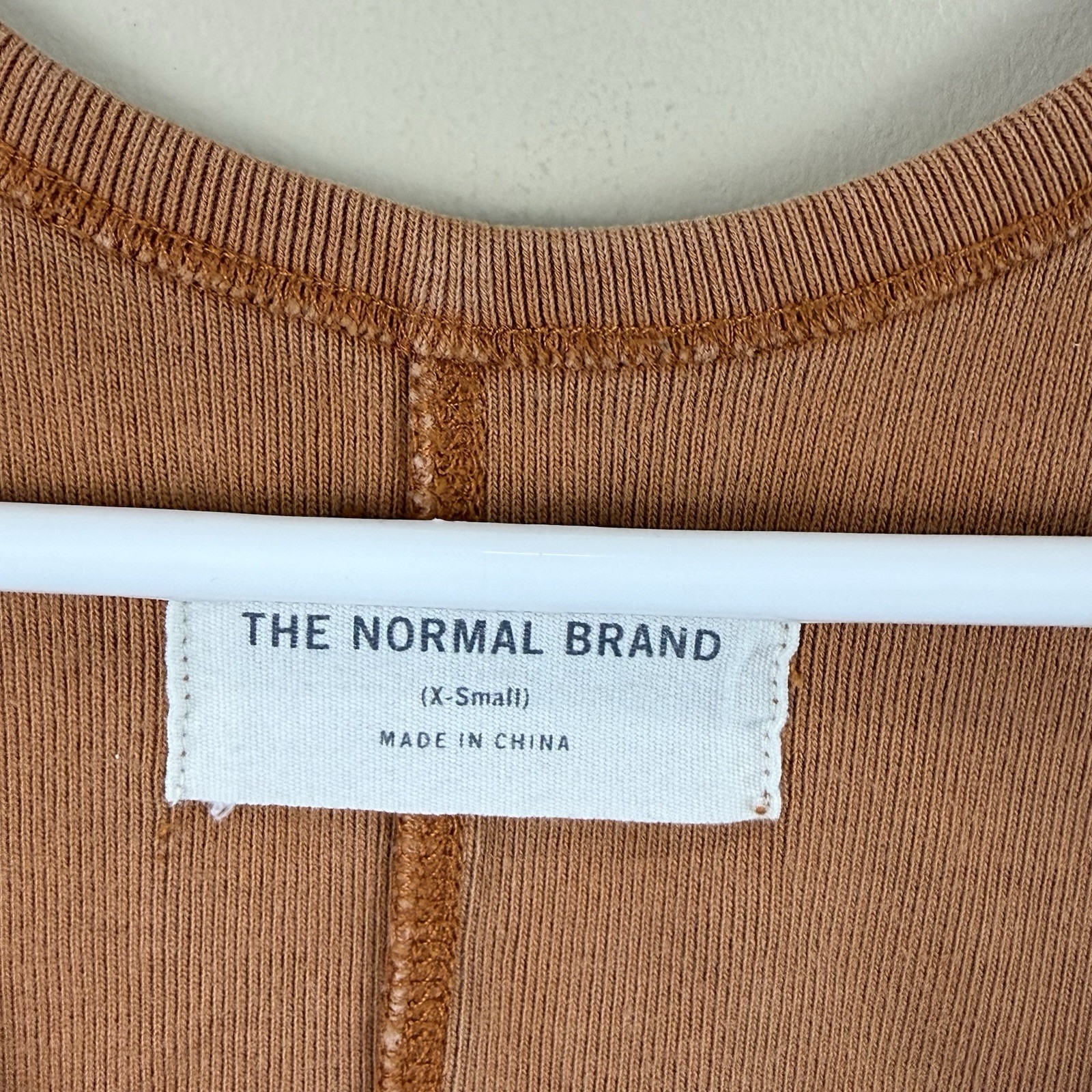 The Normal Brand 2 Snap Midi Dress Burnt Orange XS EUC