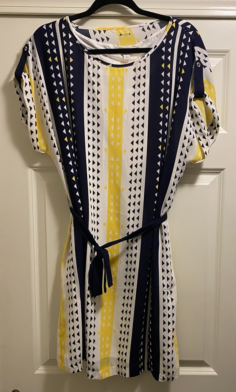 Nautica Women’s Sleeveless Belted Multi-color Dress Size XL NWT NEW