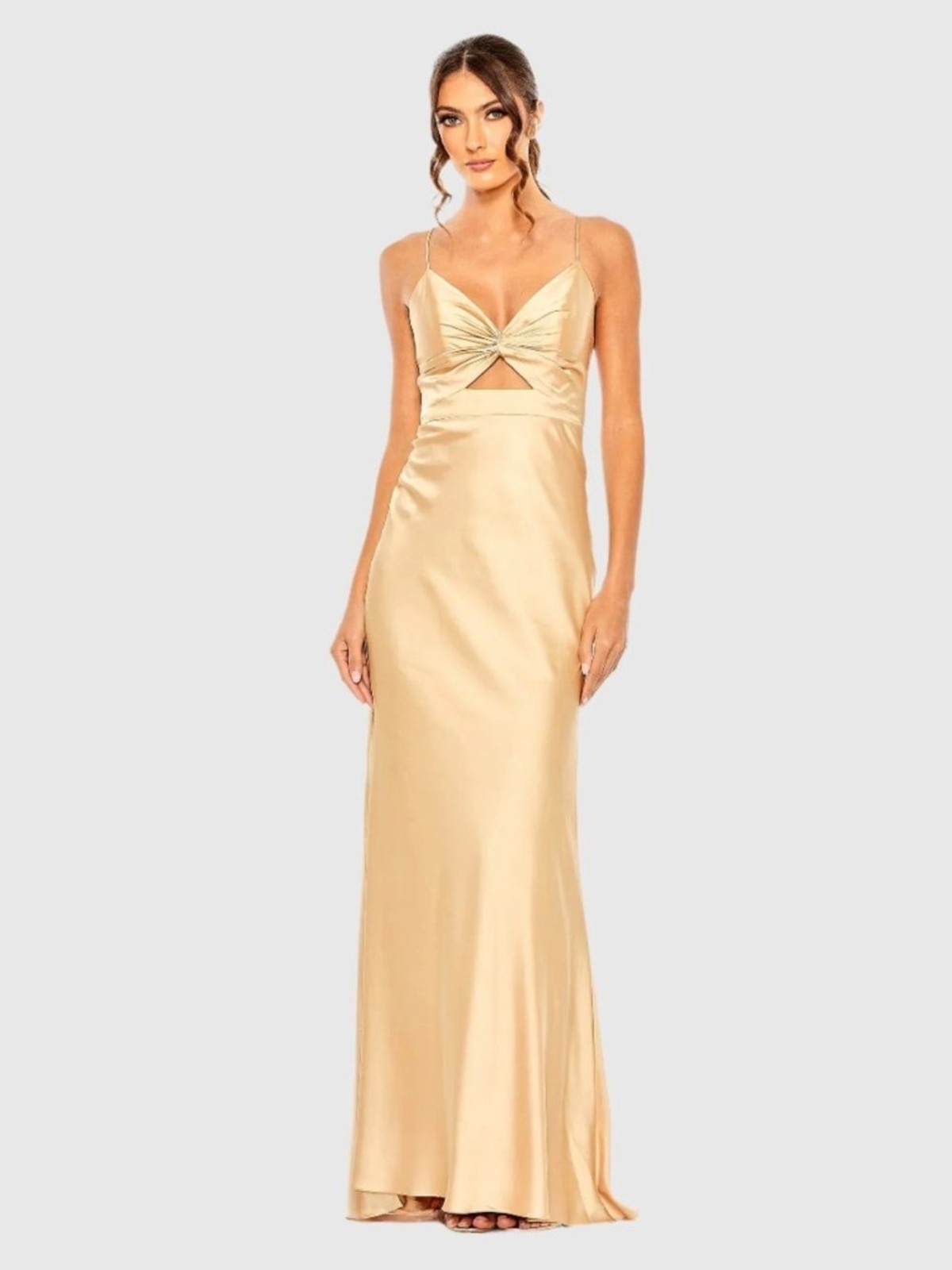 NWT Mac Duggal Tie Front with Keyhole Detail Gown – size 12