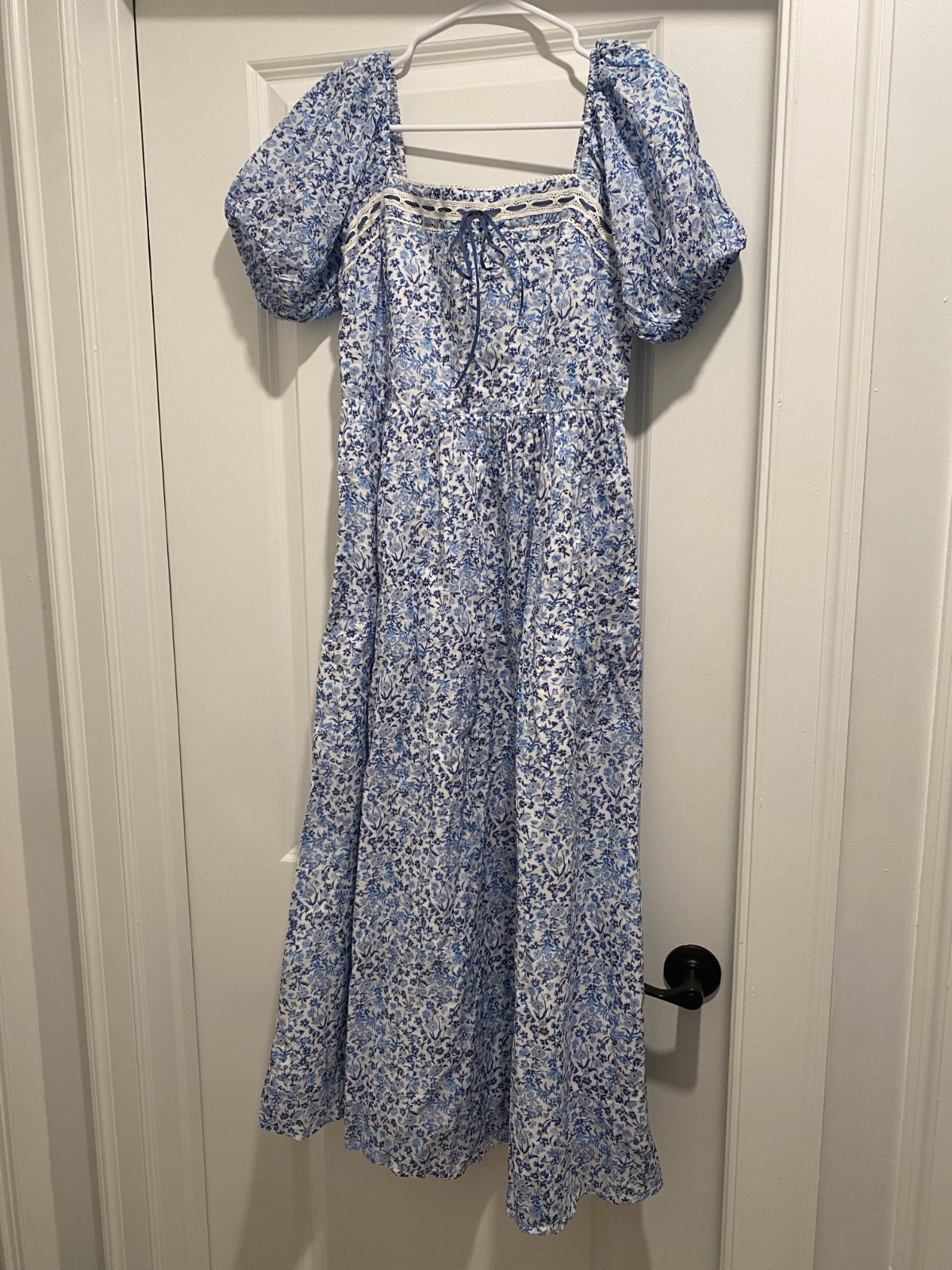 New with tags Abercrombie Fitch short sleeve floral midi dress small 100% cotton