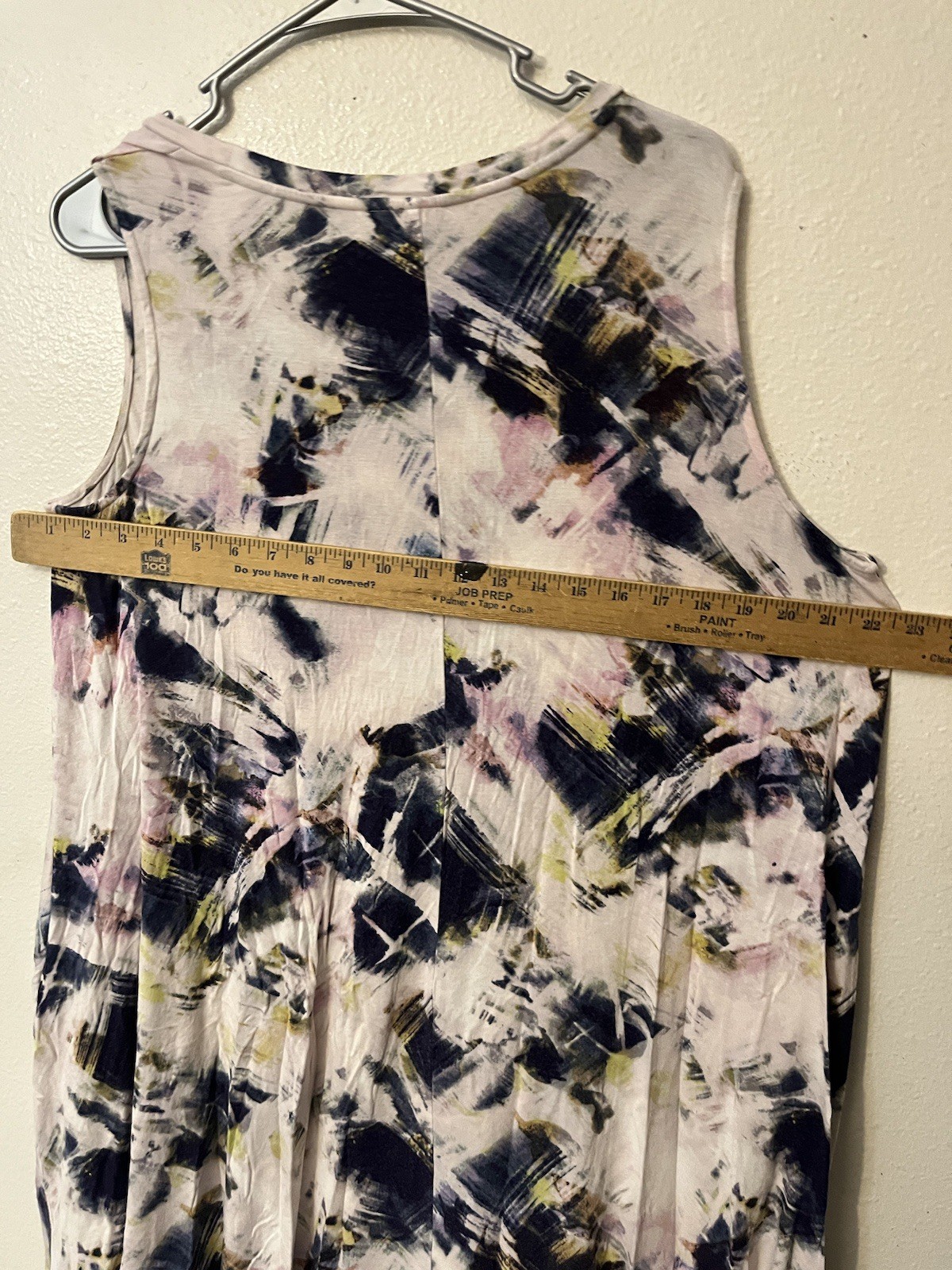 SIMPLY VERA WANG white tie dye maxi dress with orange blue yellow PXL