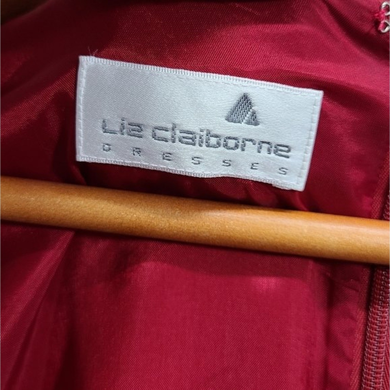 Liz Claiborne Red Square Neck Sheath Dress Short Sleeve Size 10