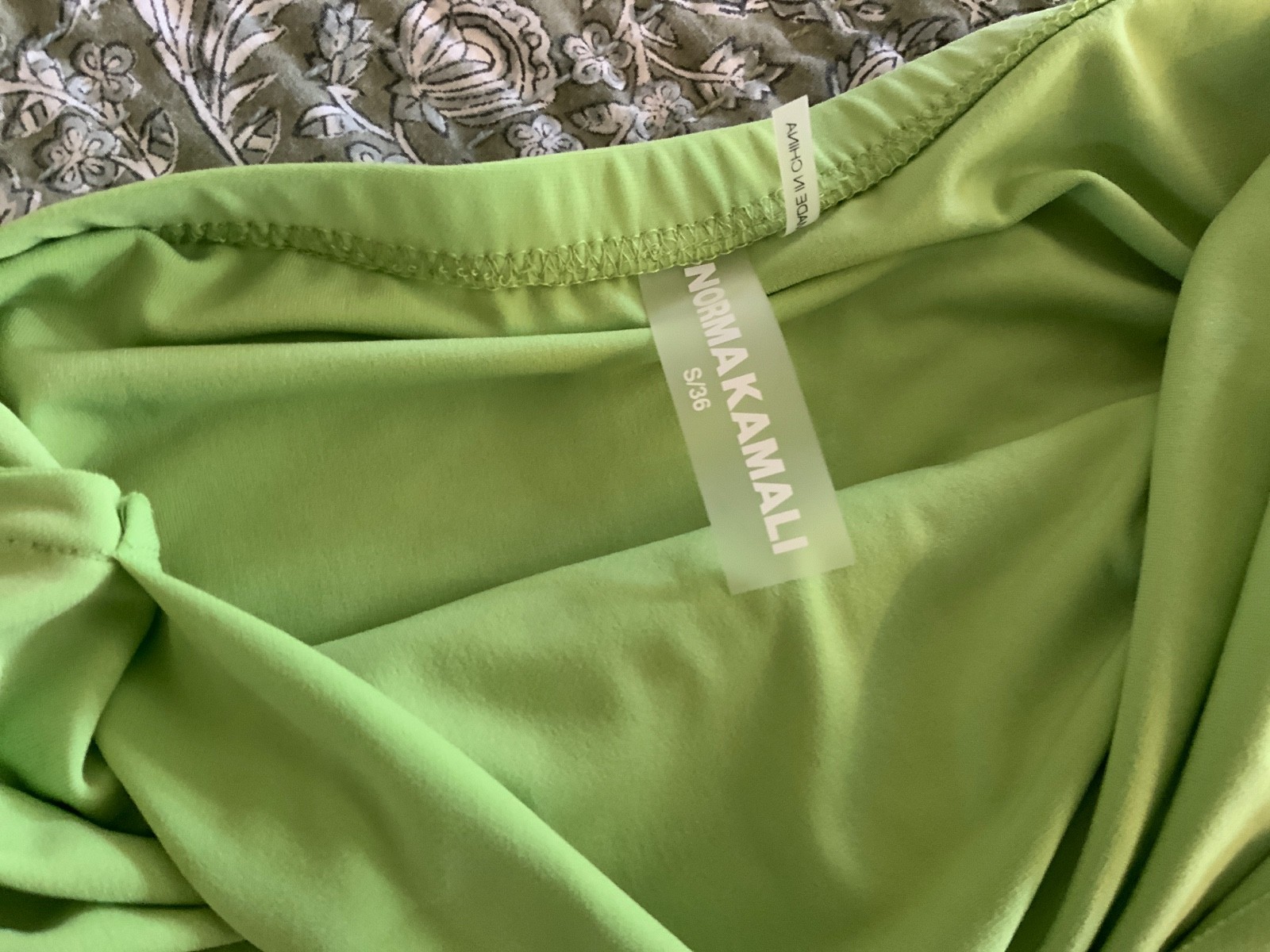 New Norma Kamali with tags Gemini green size small dress