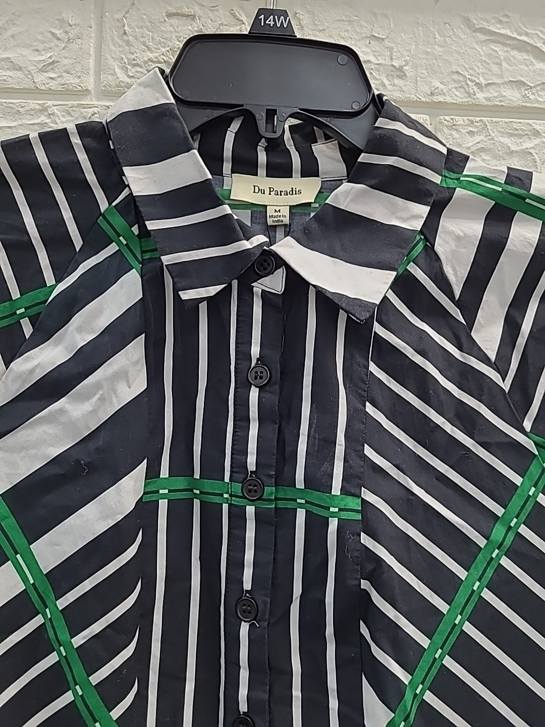 New Du Paradis Hazel Long Sleeve Button Up Shirt Dress Size Medium
